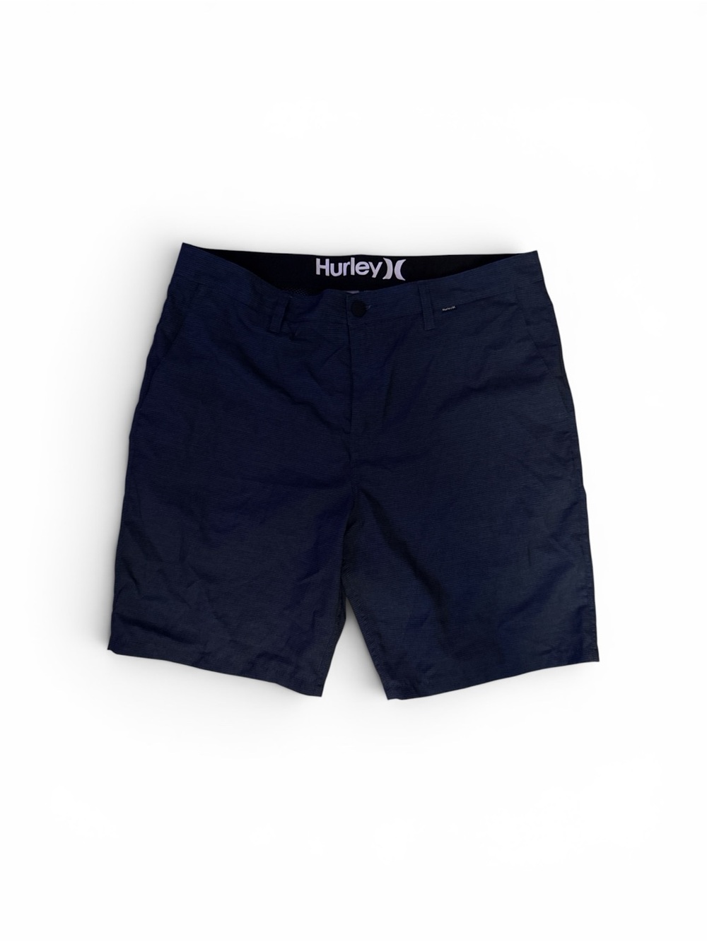 Hurley Men's Navy Flat Front Casual Shorts